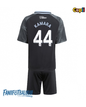 Aston Villa Boubacar Kamara #44 Echipament de Fotbal Replică 2025-26 Copii Deplasare (+ Șorturi)